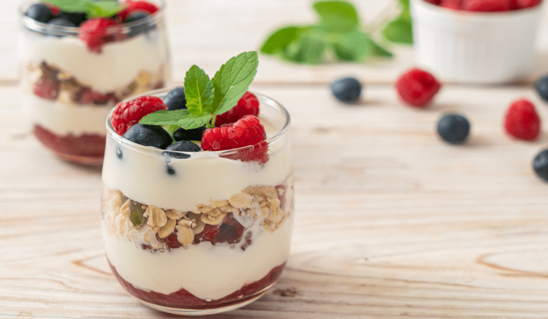Parfait with Whipped Greek Yogurt
