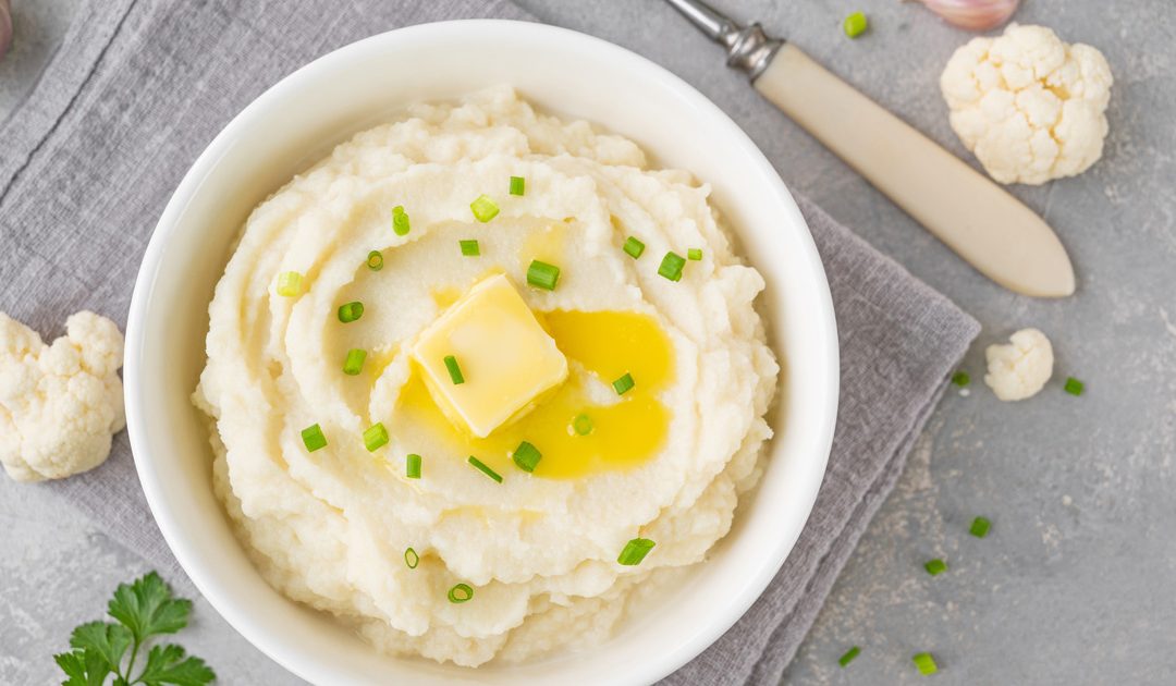 Garlic Parmesan Mashed Cauliflower