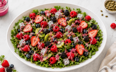 Raspberry Poppyseed Antioxidant Arugula Salad
