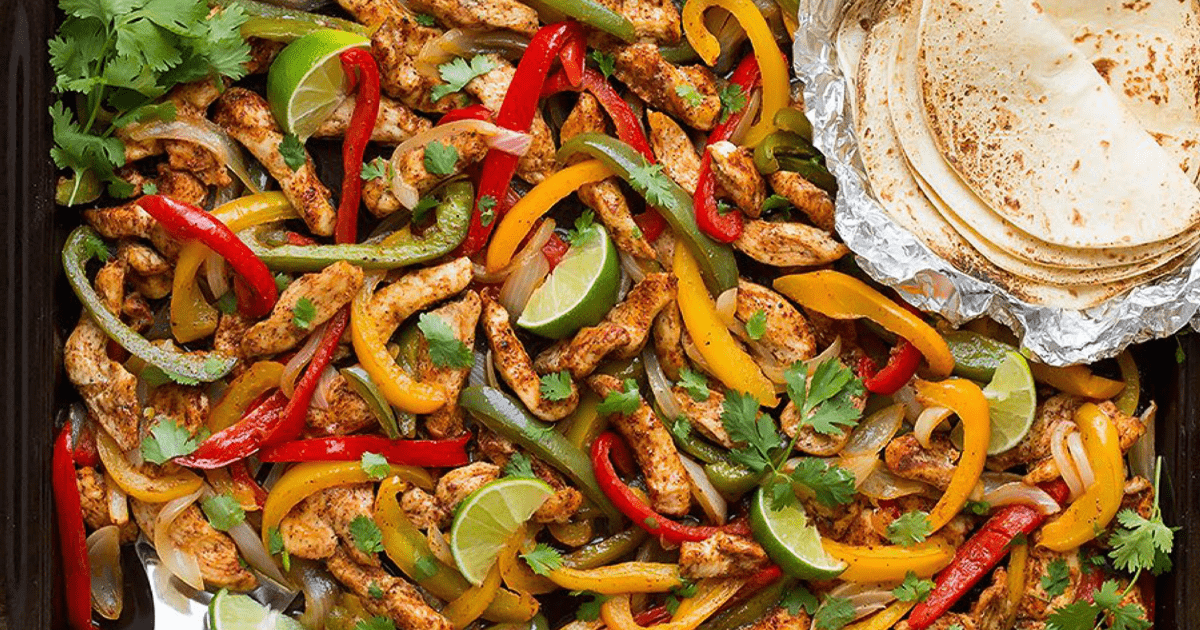 Sheet Pan Chicken Fajitas Sheet Pan Chicken Fajitas