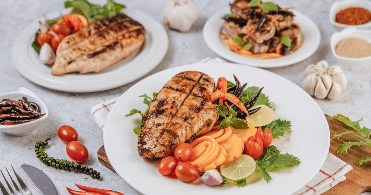 Chicken Dinner Plates Chicken Dinner Plates