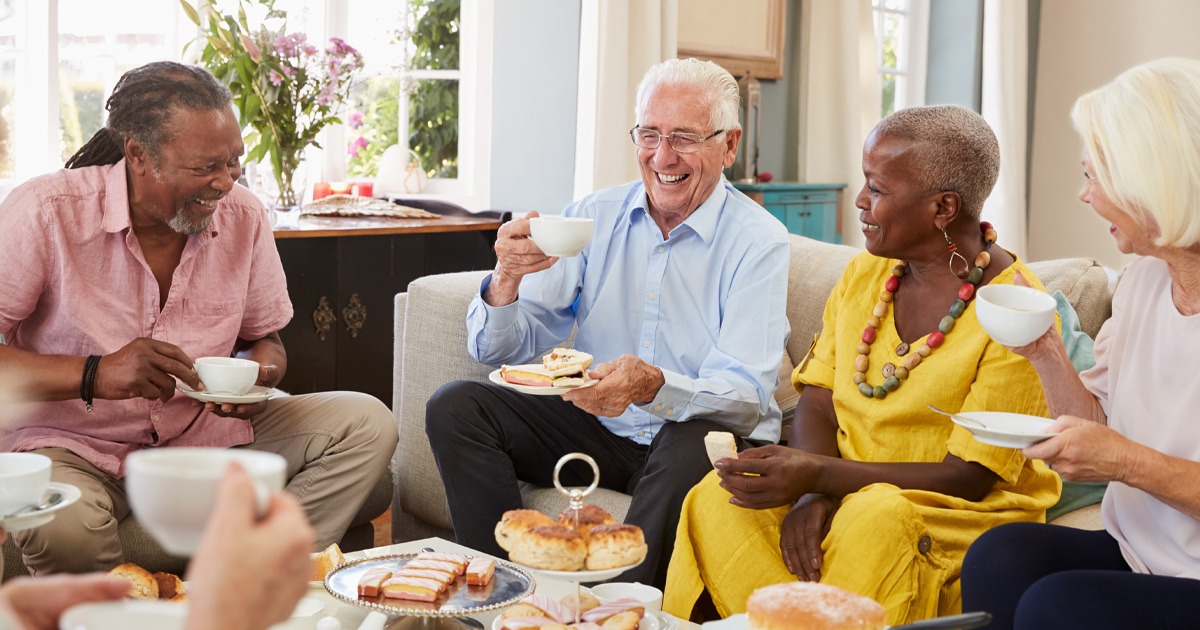 seniors socializing web