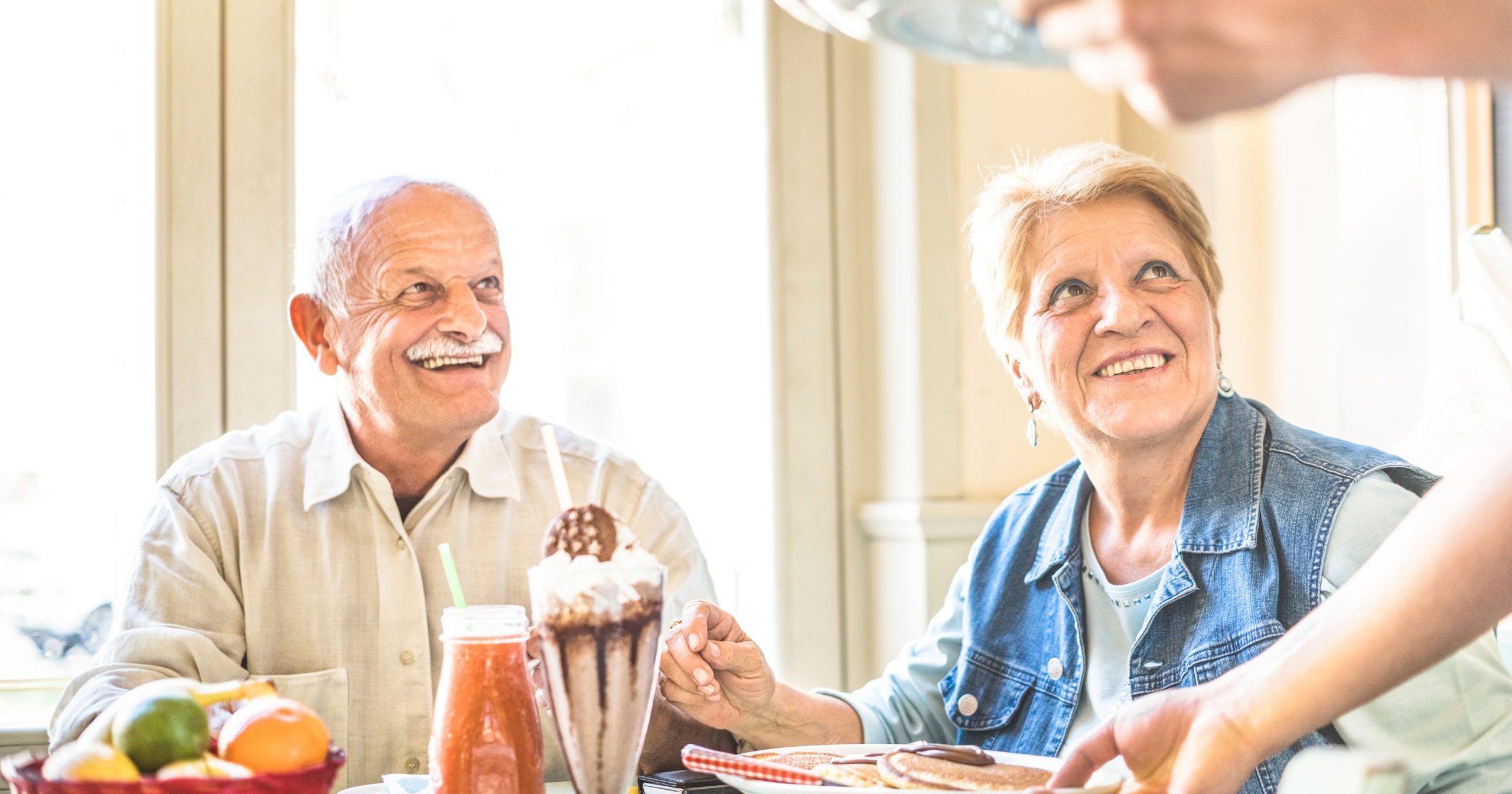 Seniors being served