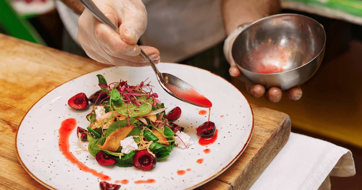 plated salad plated salad