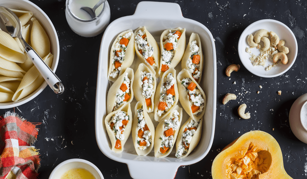 Vegan Butternut Squash Stuffed Shells
