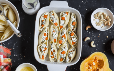 Vegan Butternut Squash Stuffed Shells