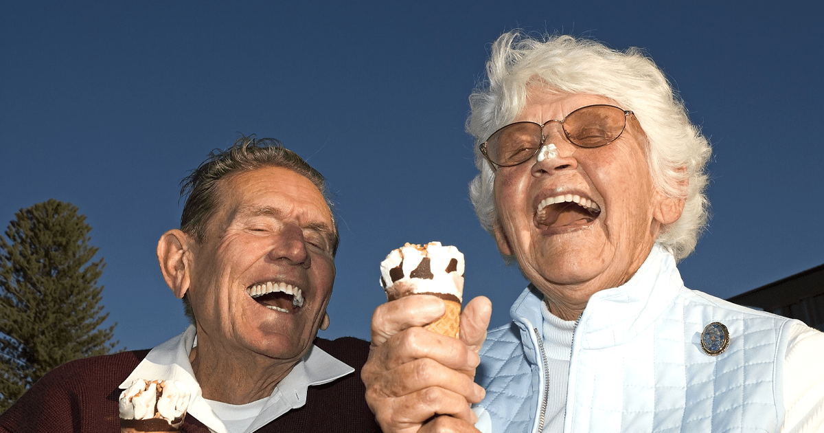 woman ice cream on nose
